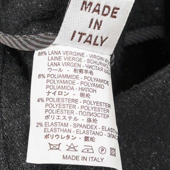 Brunello Cucinelli Black Metallic Wool-Blend Trousers - Picture 9 of 9